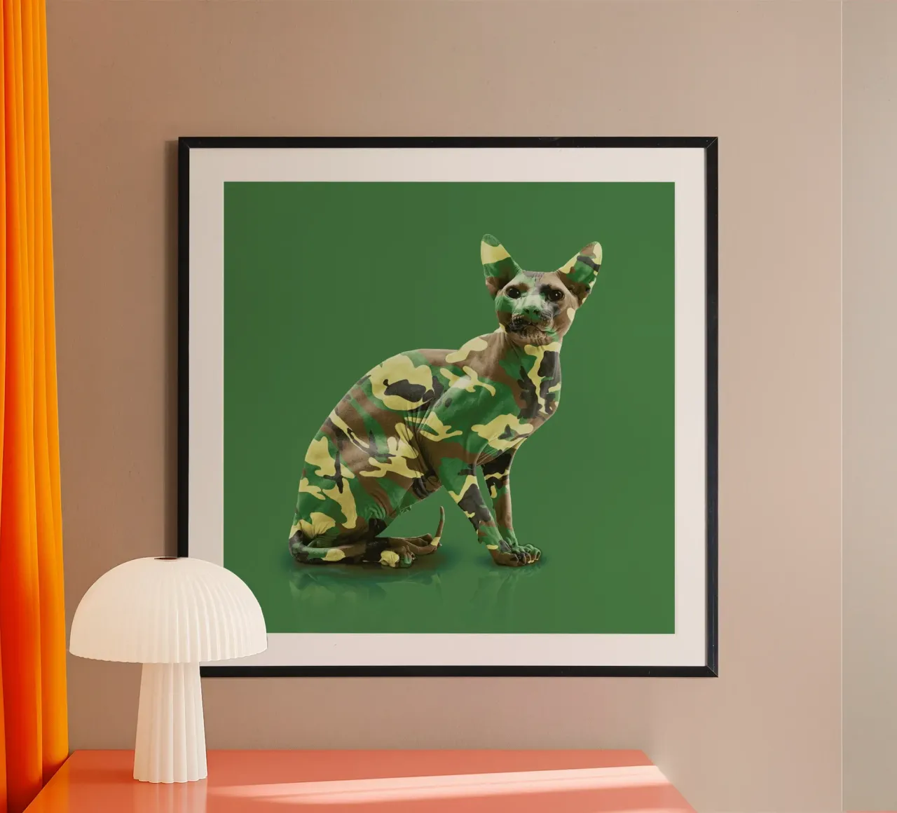 Camoucat poster con telaio in plastica da suckertom