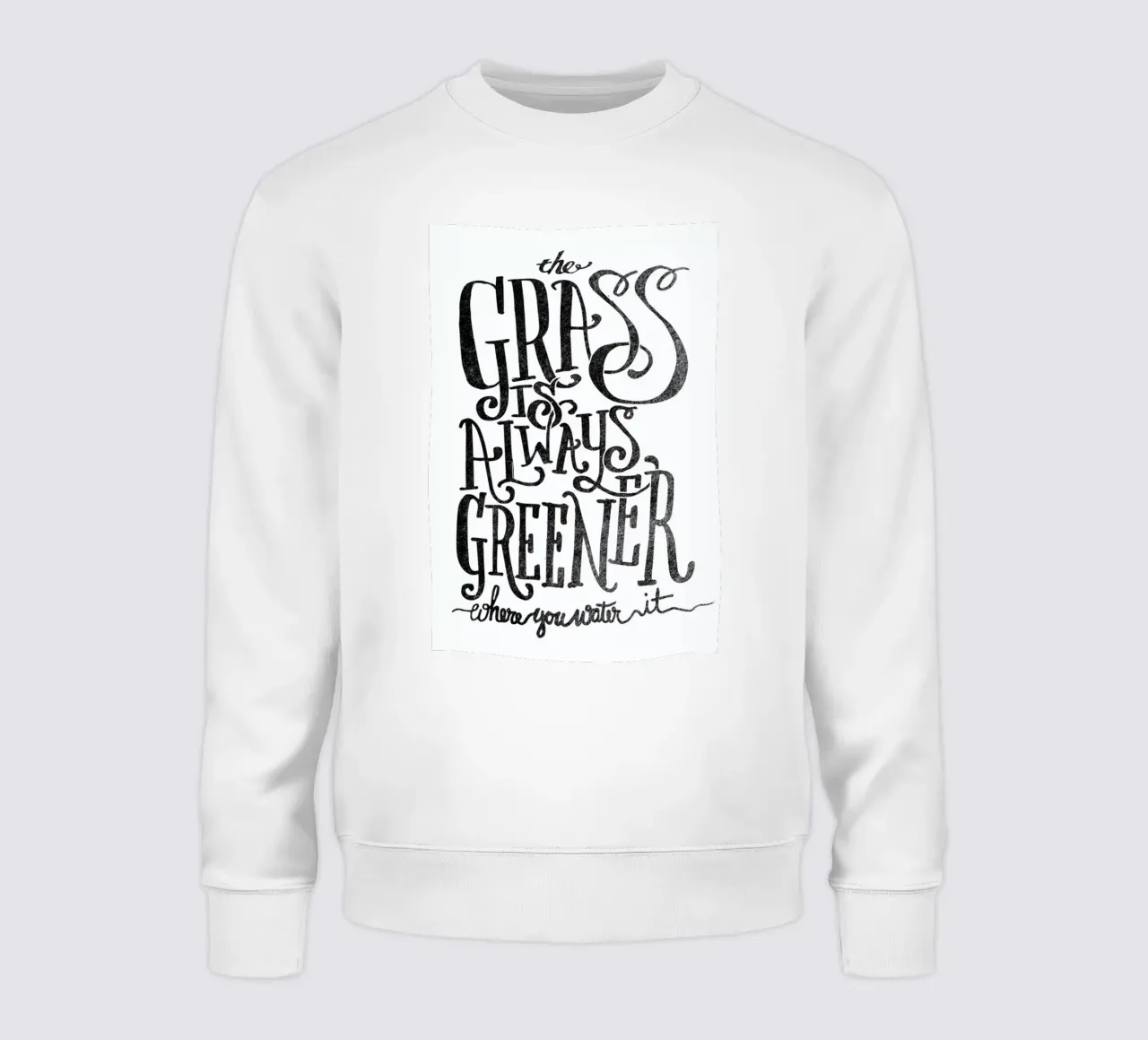 the grass is always greener sweatshirt van Matthew Taylor Wilson