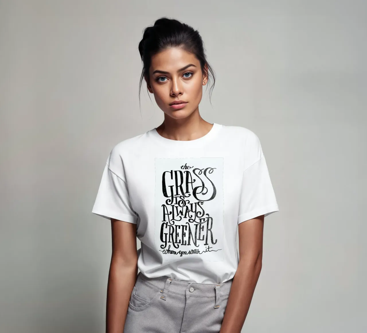 the grass is always greener t-shirt da Matthew Taylor Wilson