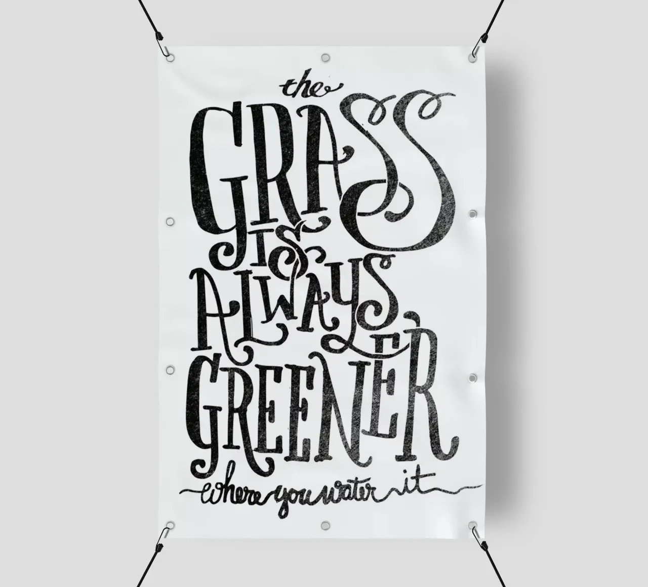 the grass is always greener telo in pvc da Matthew Taylor Wilson