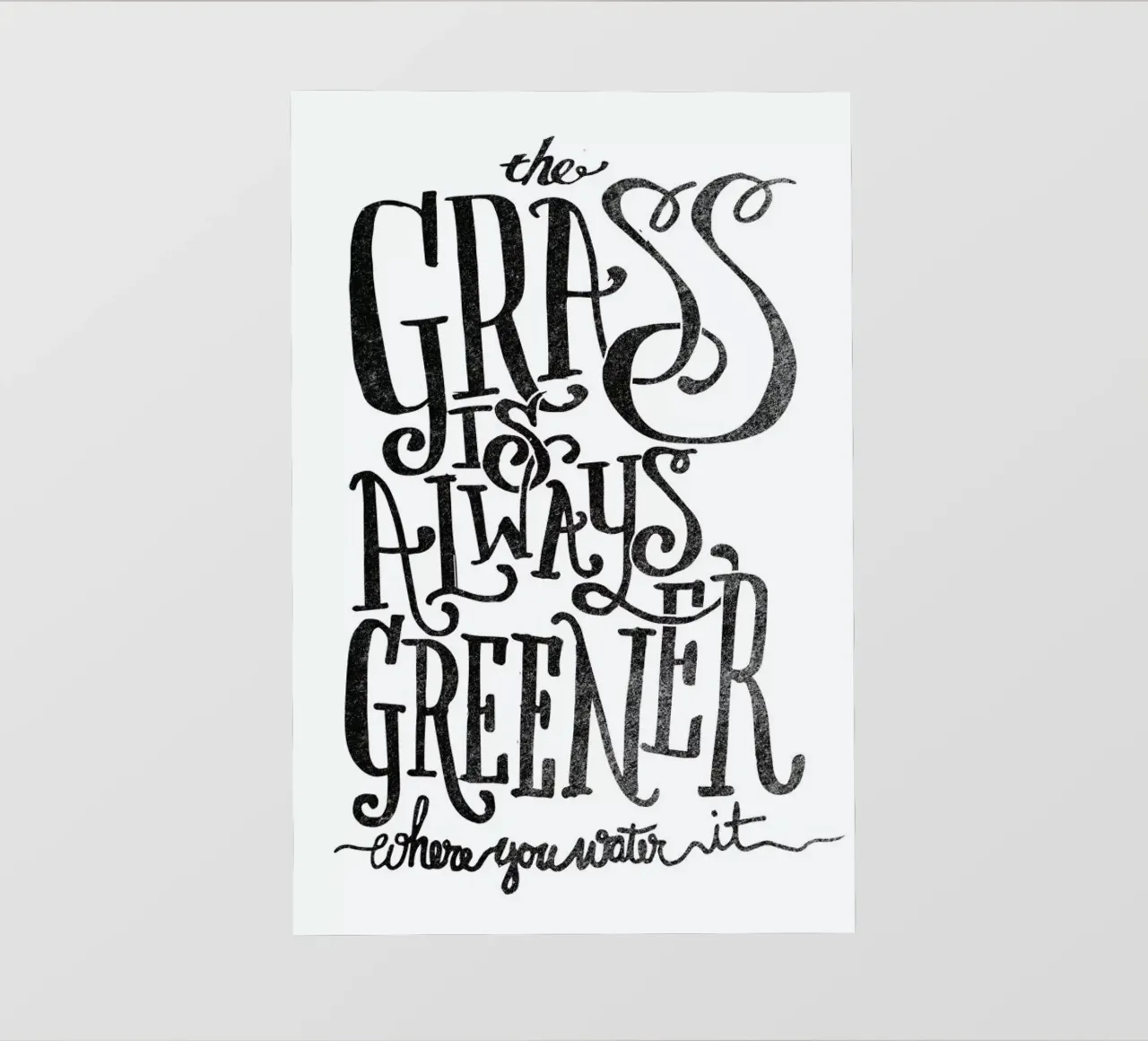 the grass is always greener telo in pvc da Matthew Taylor Wilson