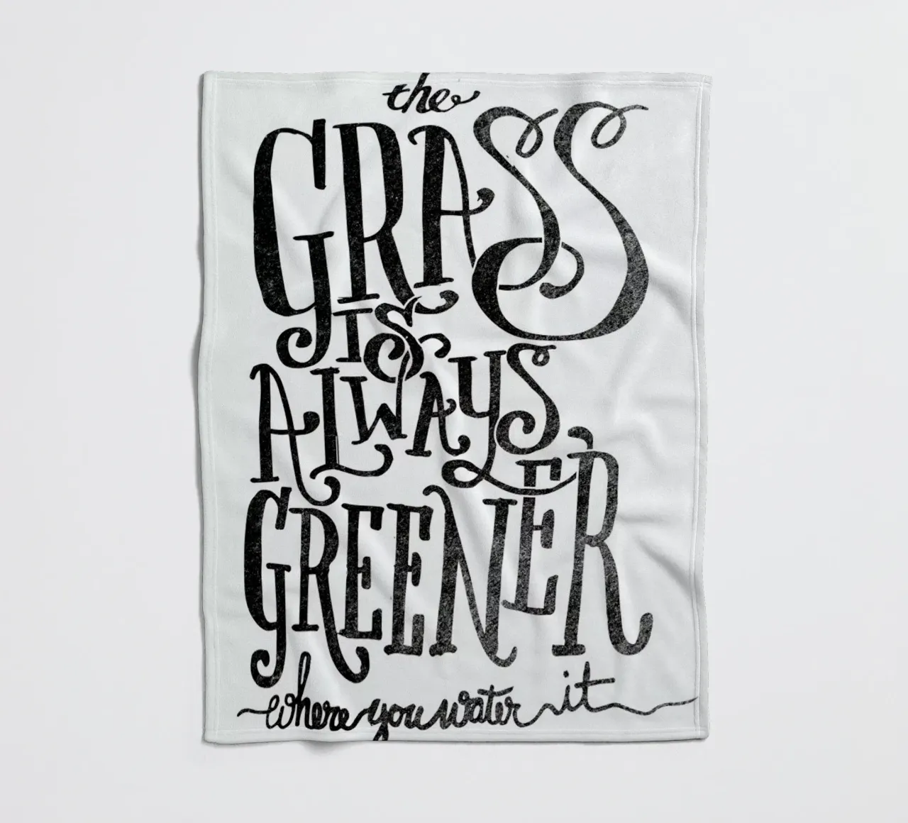 the grass is always greener coperta in pile da Matthew Taylor Wilson