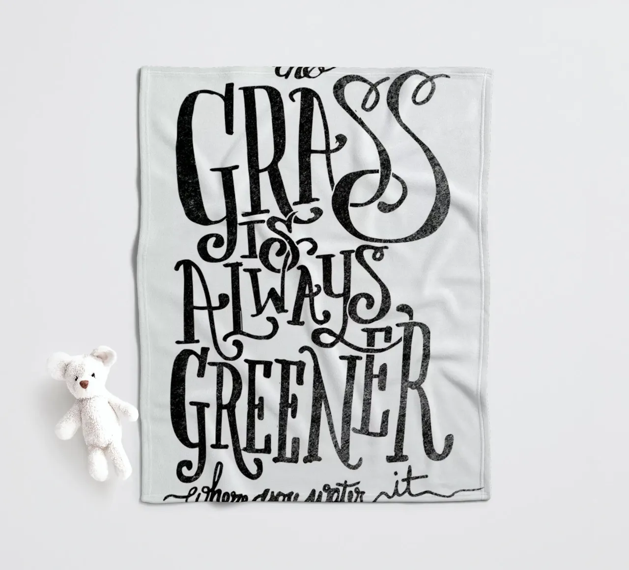 the grass is always greener coperta in pile da Matthew Taylor Wilson