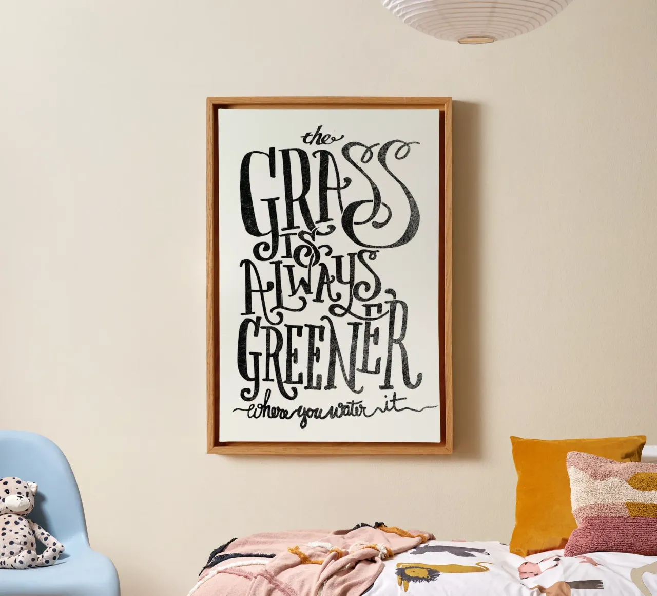 the grass is always greener tela con Cornice a cassetta da Matthew Taylor Wilson