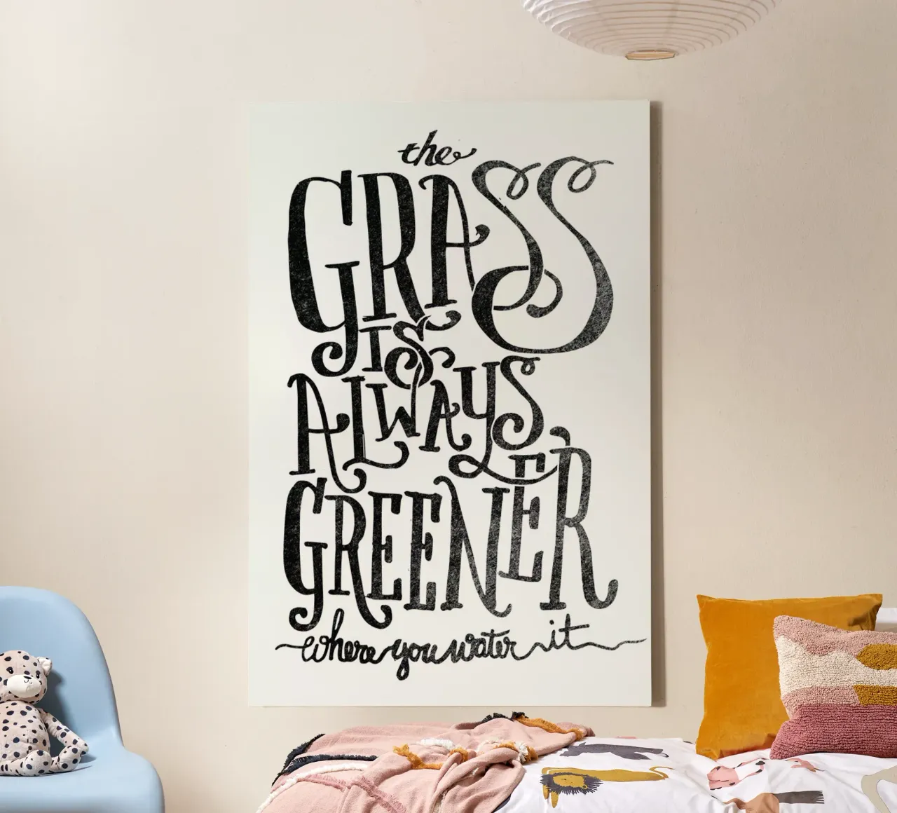 the grass is always greener tela con Cornice a cassetta da Matthew Taylor Wilson