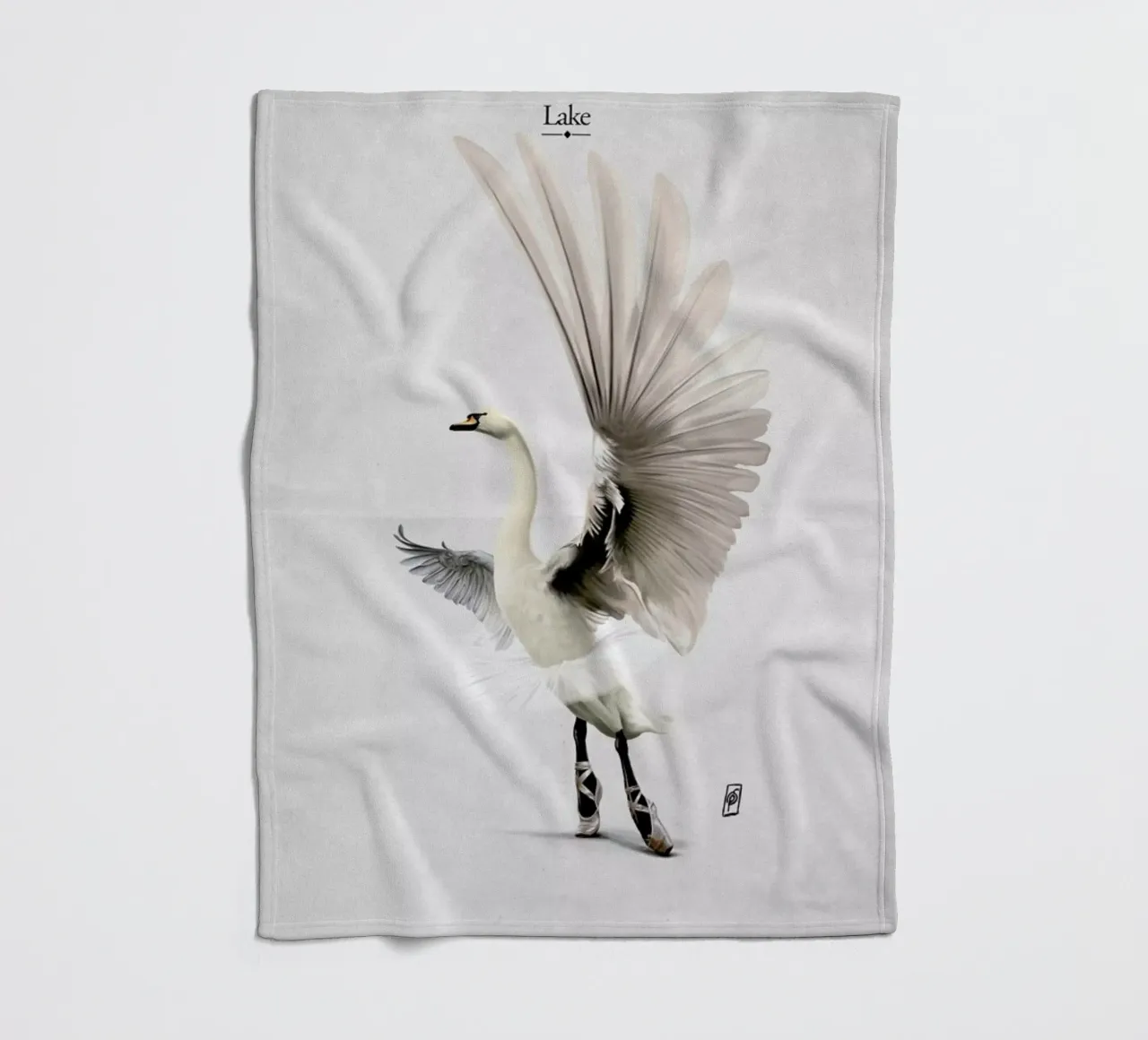 Lake (Titled) coperta in pile da Rob Art | Illustration
