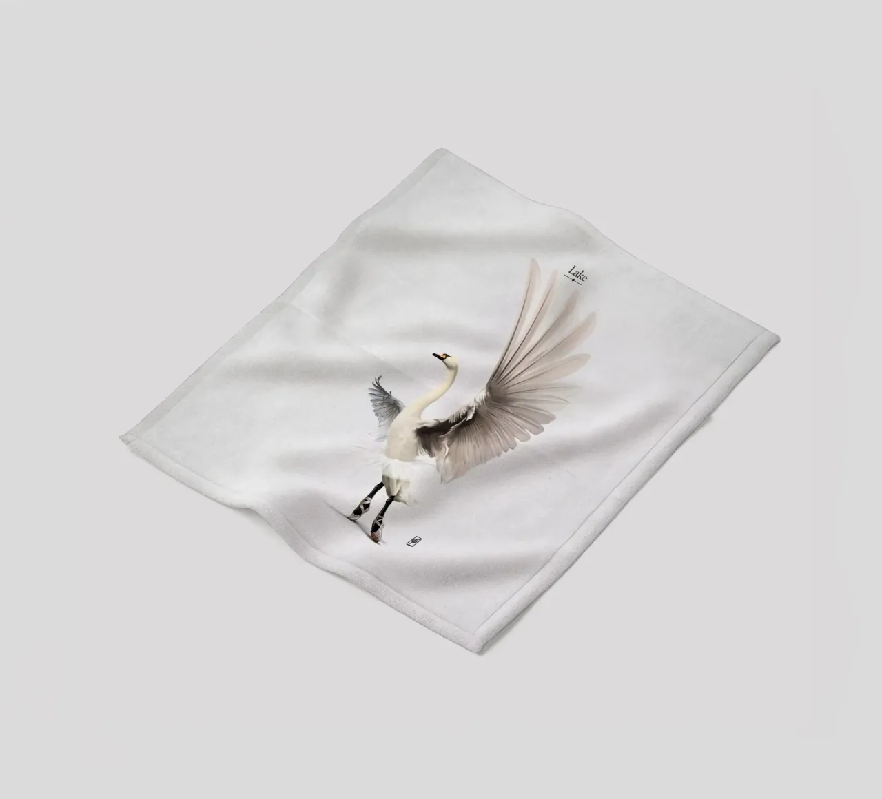 Lake (Titled) coperta in pile da Rob Art | Illustration