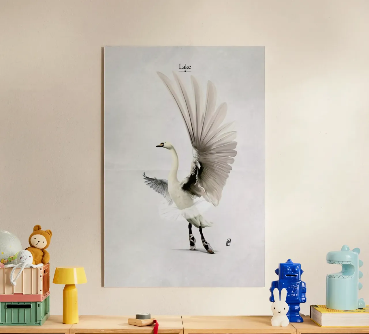 Lake (Titled) plexiglass da Rob Art | Illustration