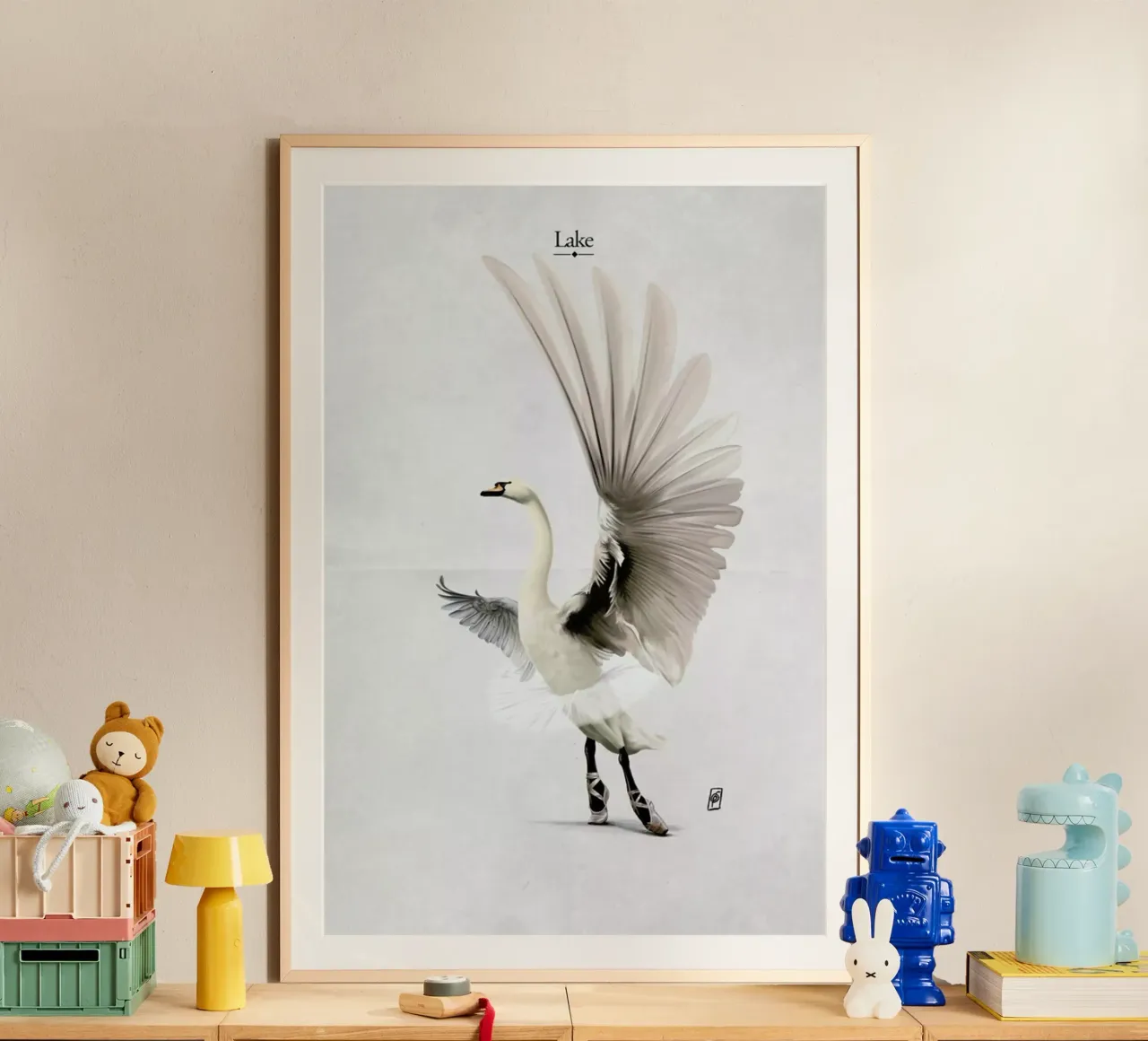 Lake (Titled) carta hahnemühle da Rob Art | Illustration