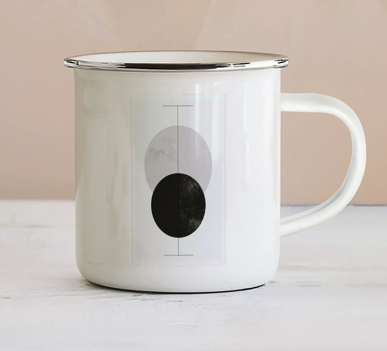 Geometry enamel mug by STUDIO LEEMO