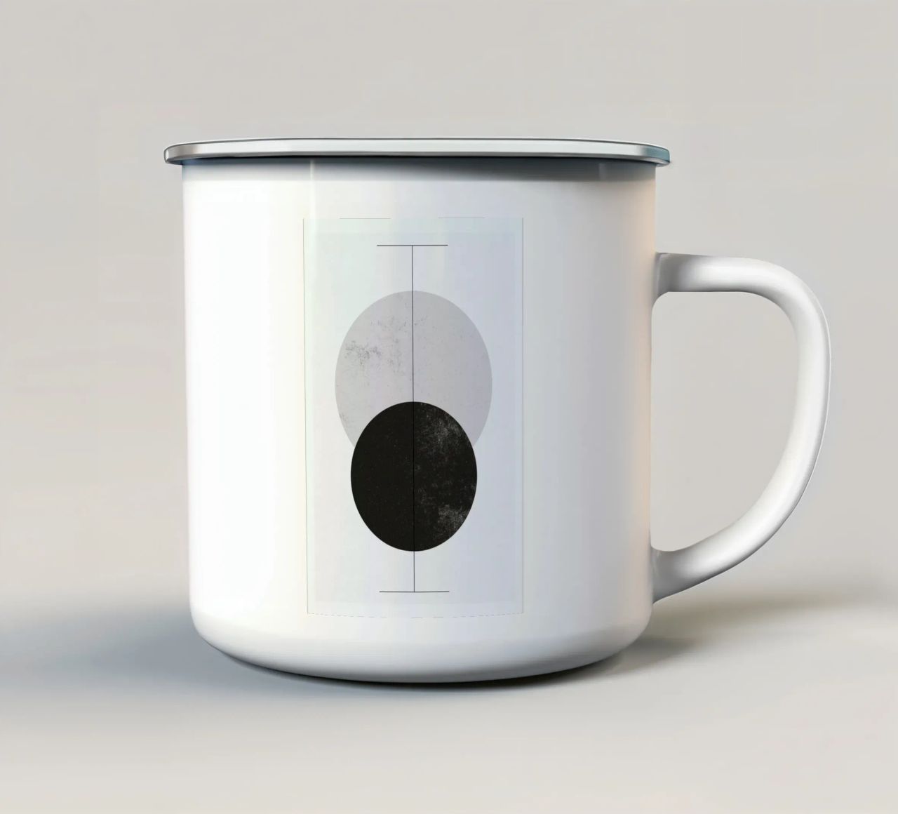 Geometry tazza in smalto da STUDIO LEEMO