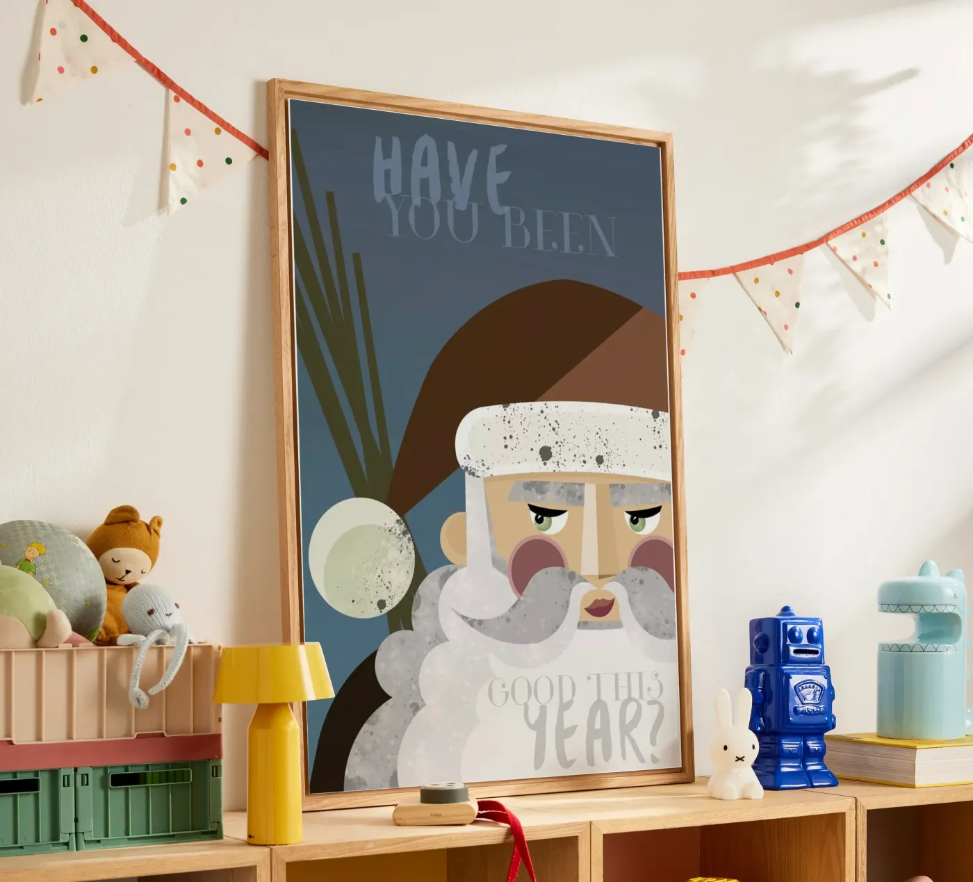 Santa Acryl-Glas von Sabrina Ziegenhorn