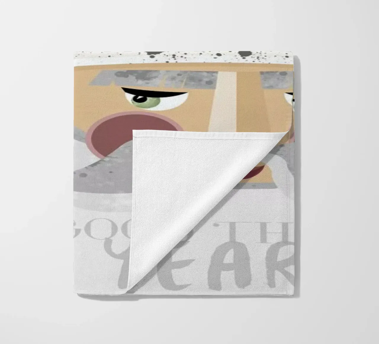 Santa beach towel by Sabrina Ziegenhorn