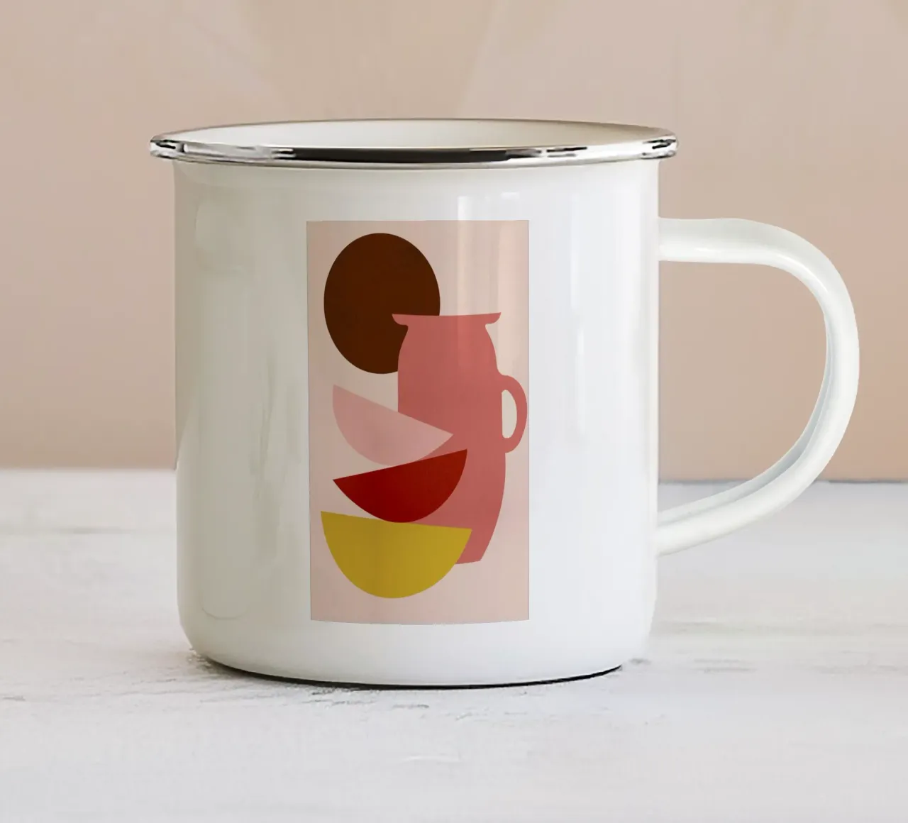 Vase tazza in smalto da Pure