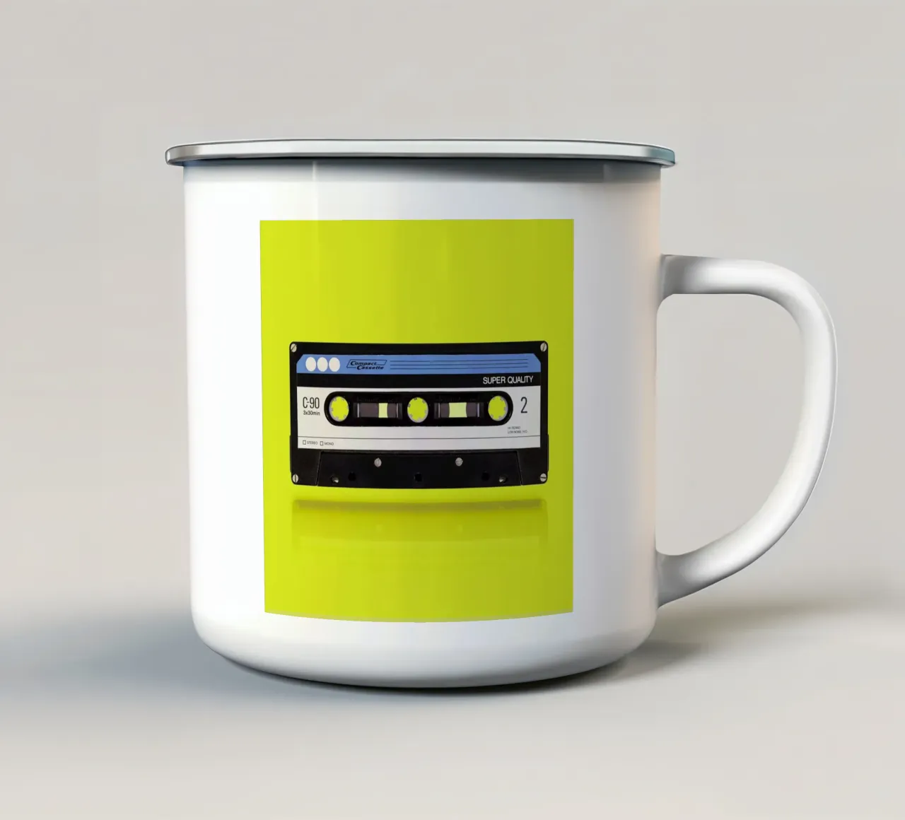 Cassette 3.0 tazza in smalto da suckertom