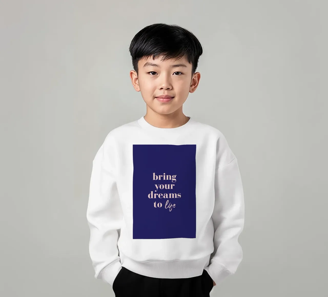 Bring Your Dreams To Life kids sweatshirt by daylight design studio