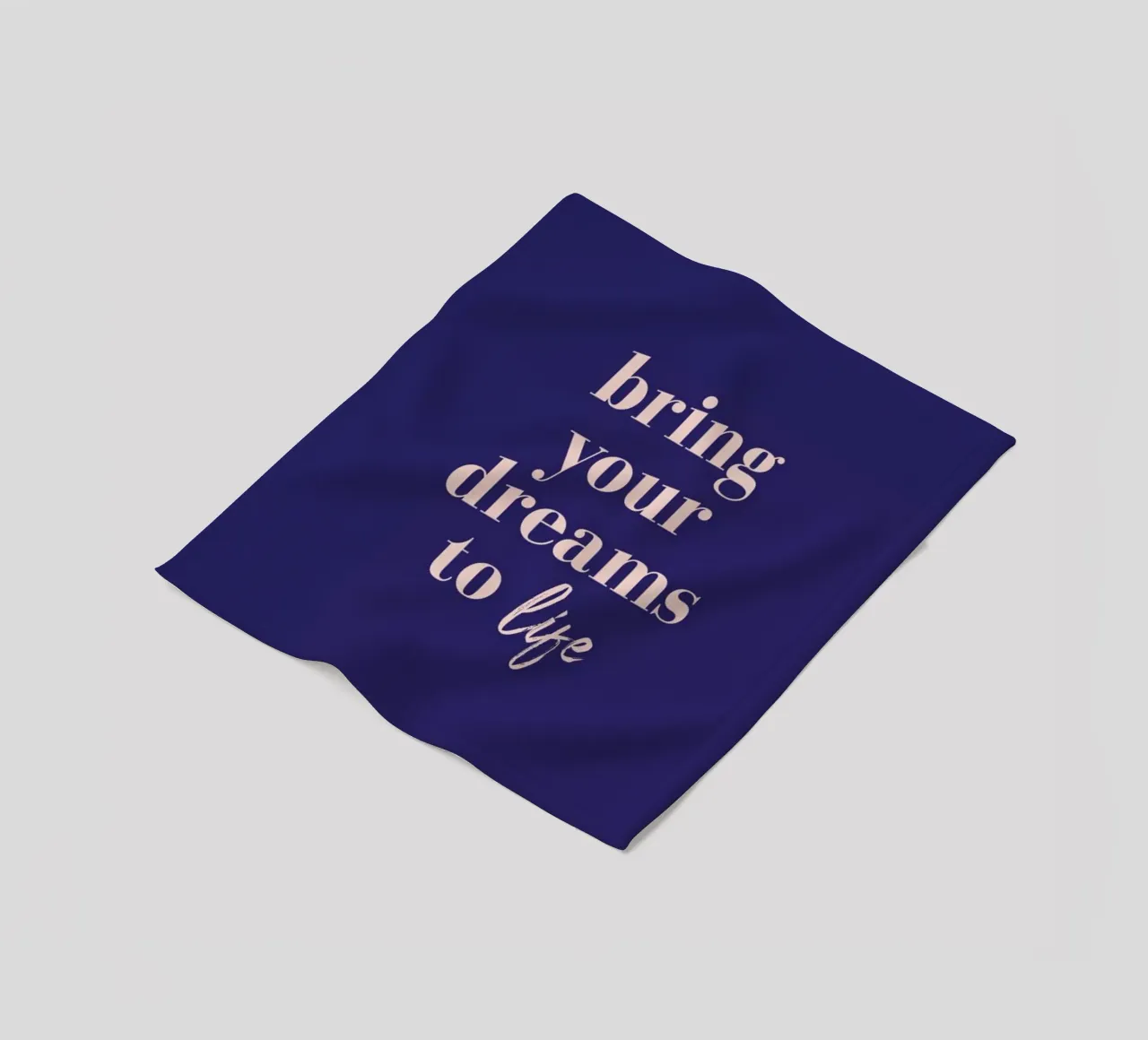 Bring Your Dreams To Life fleece blanket by daylight design studio