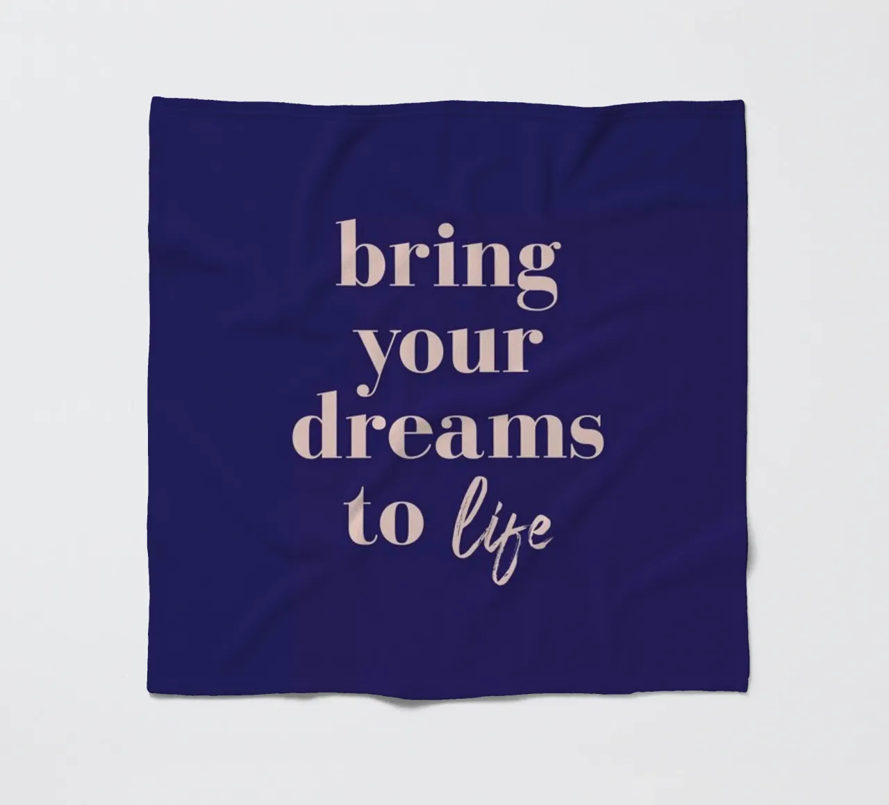 Bring Your Dreams To Life fleece blanket by daylight design studio