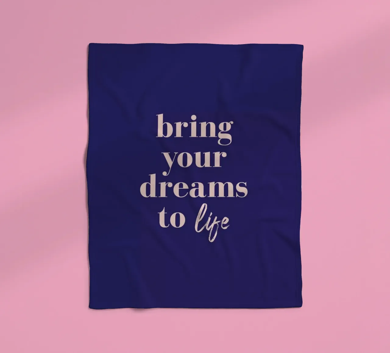 Bring Your Dreams To Life fleece blanket by daylight design studio