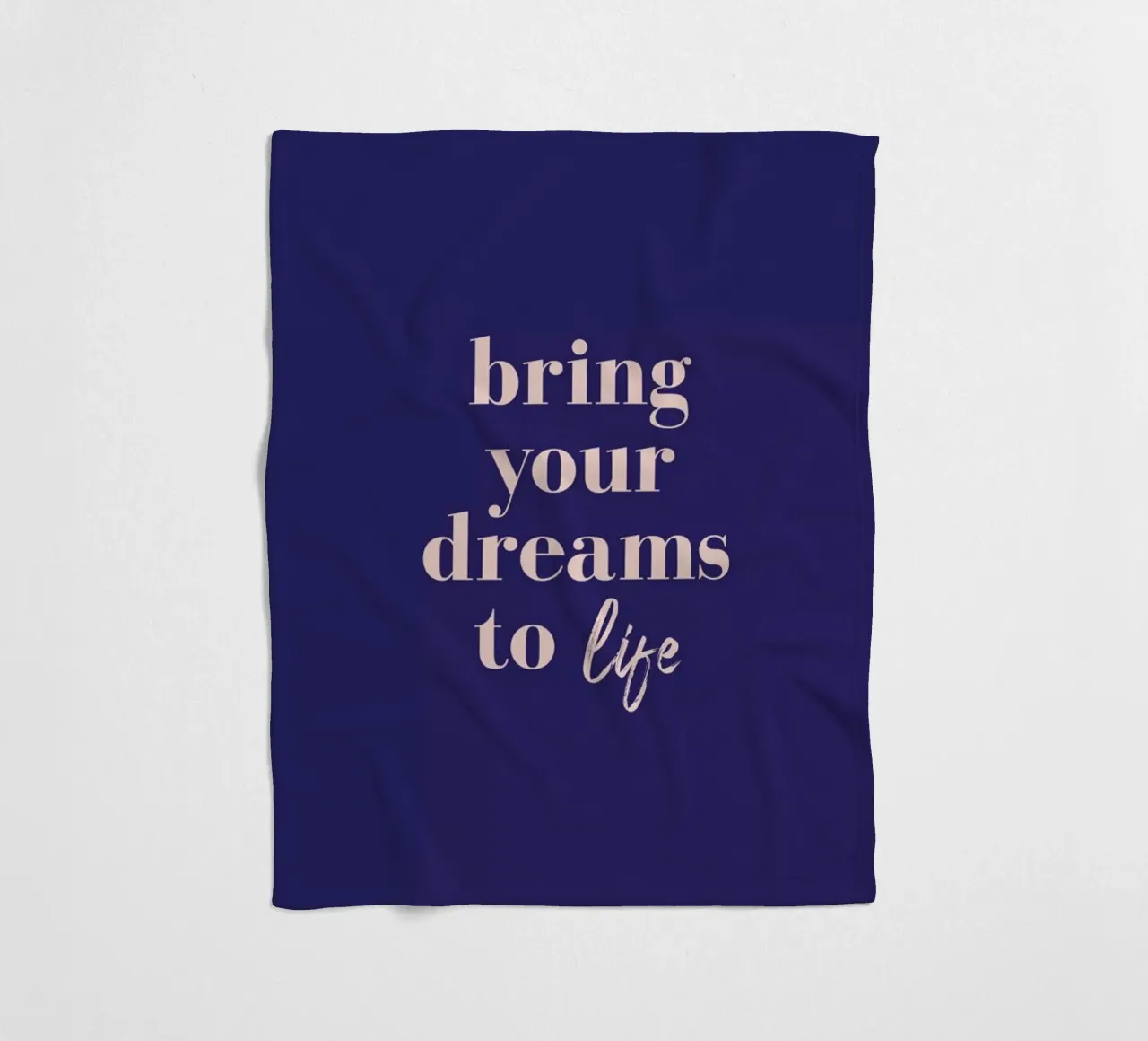 Bring Your Dreams To Life fleece blanket by daylight design studio