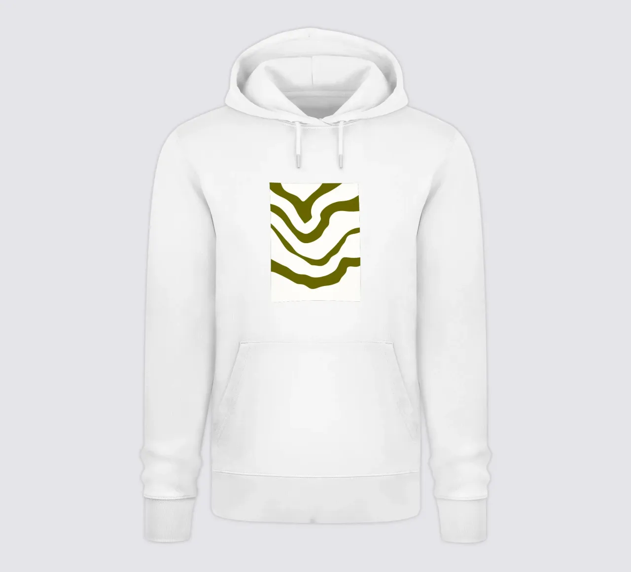 Linea curva felpa con cappuccio da MODERN NUANCE