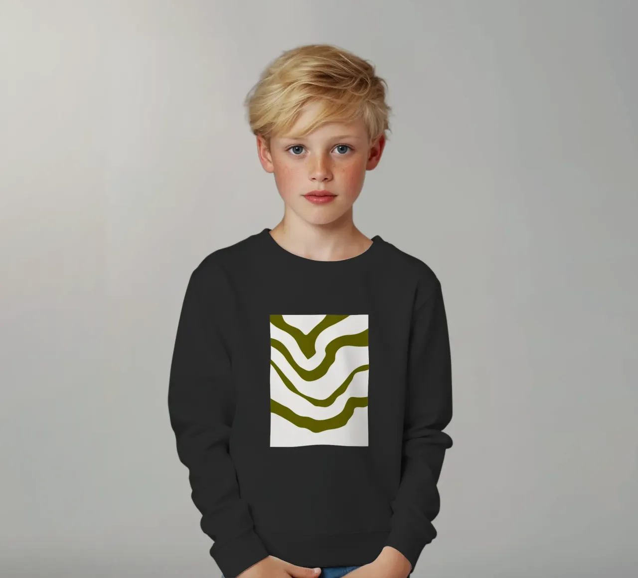 Linea curva felpa bambino da MODERN NUANCE