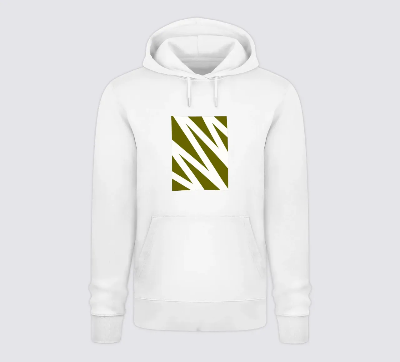 Linea a zig-zag felpa con cappuccio da MODERN NUANCE