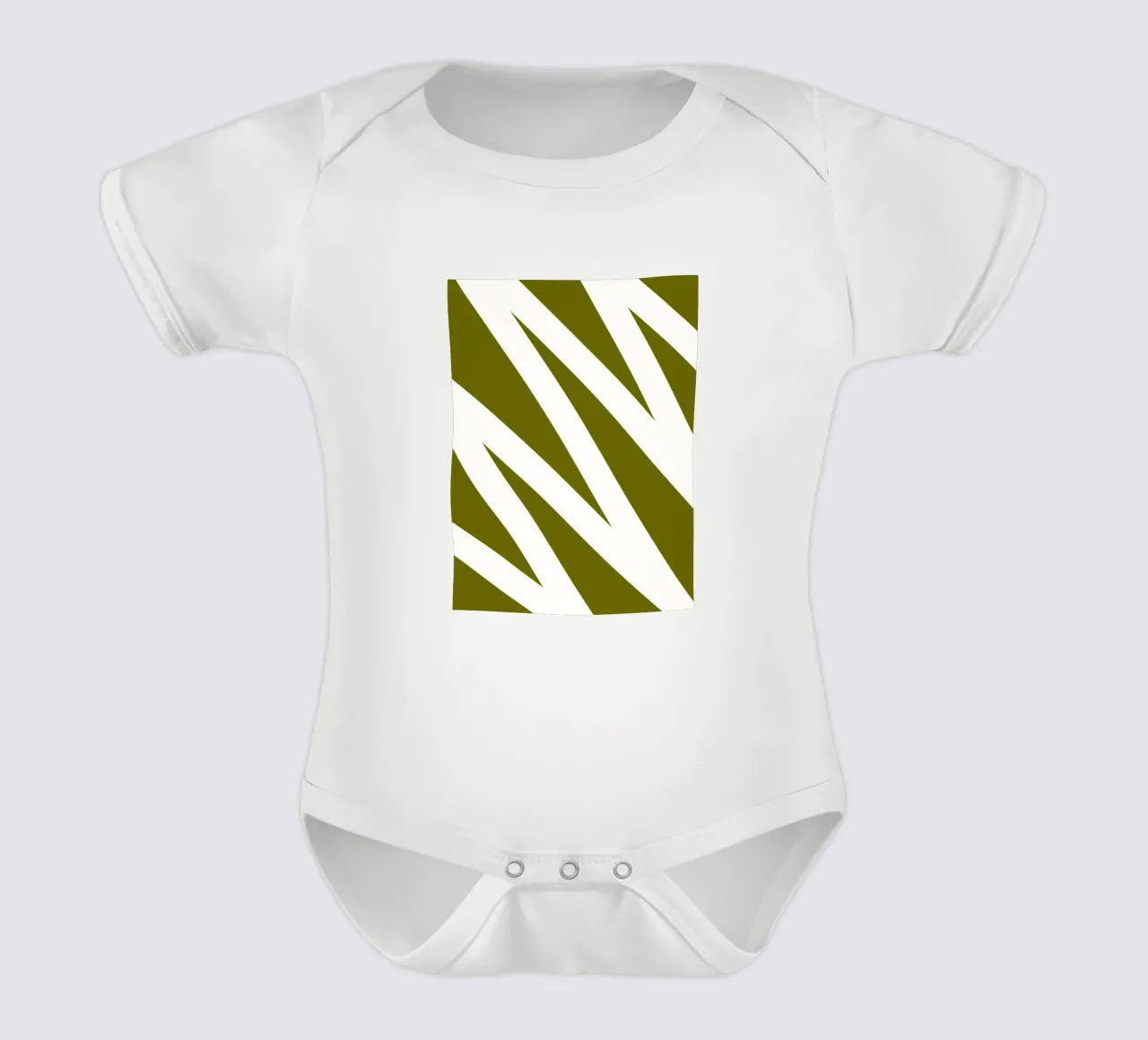 Linea a zig-zag body neonato maniche corte da MODERN NUANCE