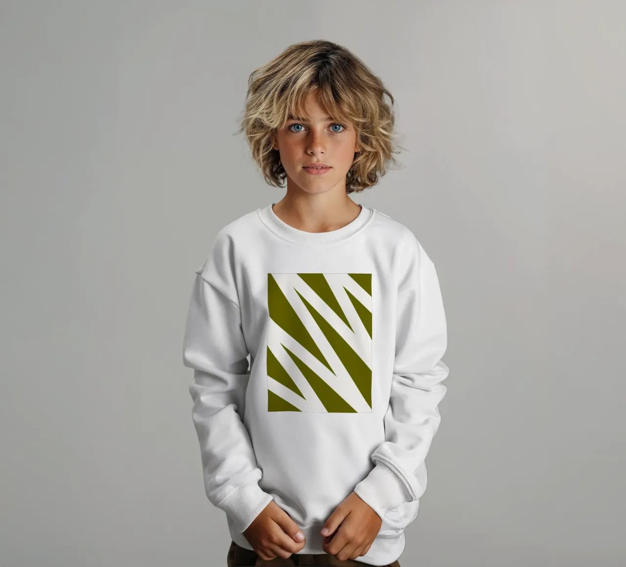 Linea a zig-zag felpa bambino da MODERN NUANCE