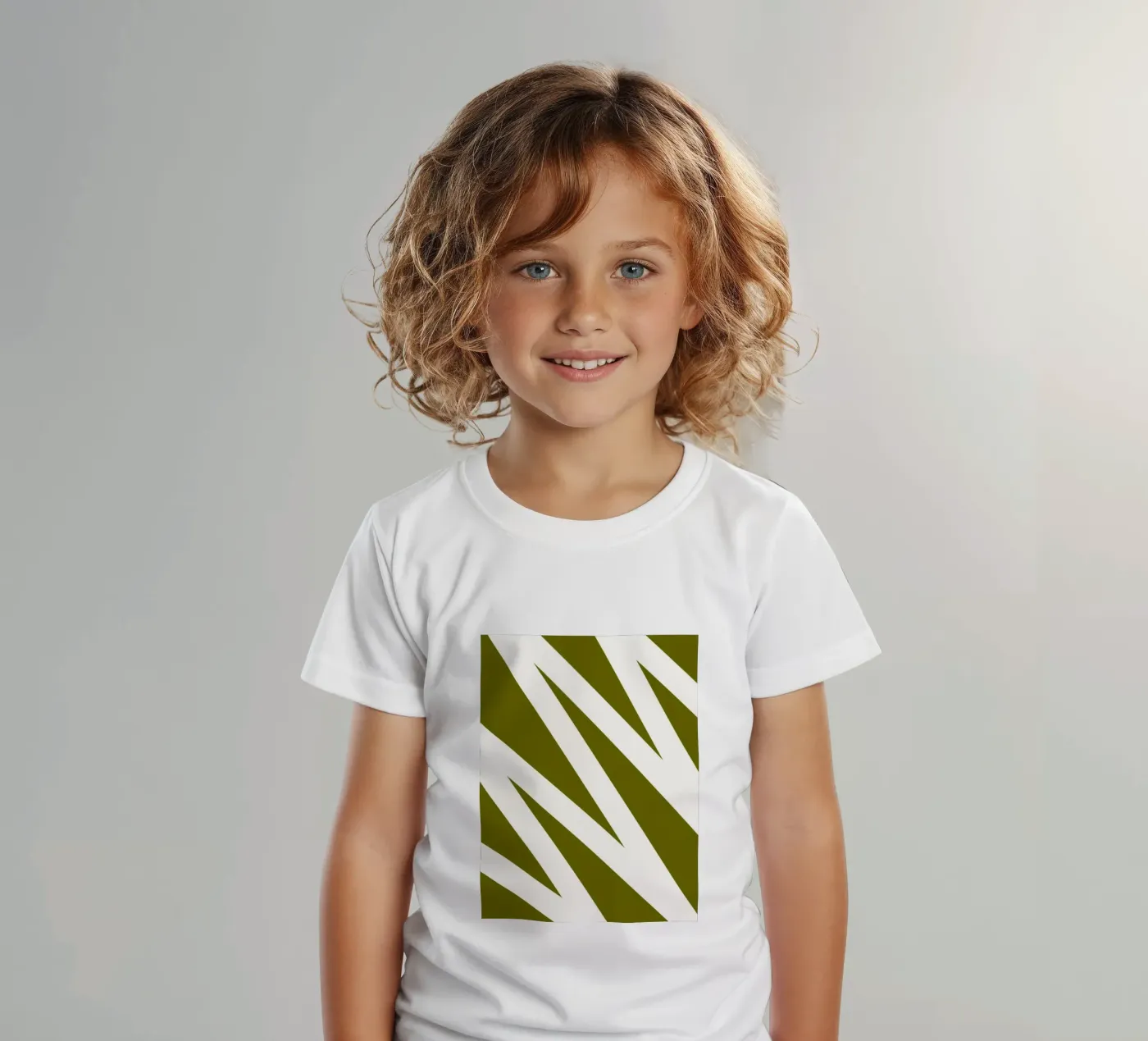 Zigzaglijn kinder t-shirt van MODERN NUANCE