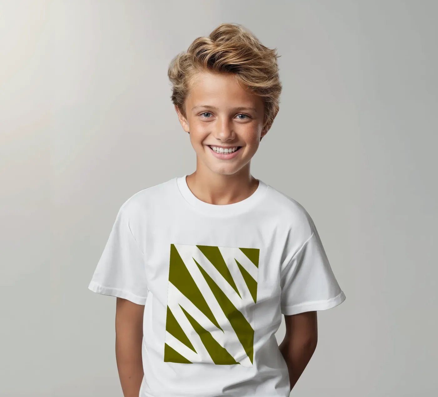 Zigzaglijn kinder t-shirt van MODERN NUANCE