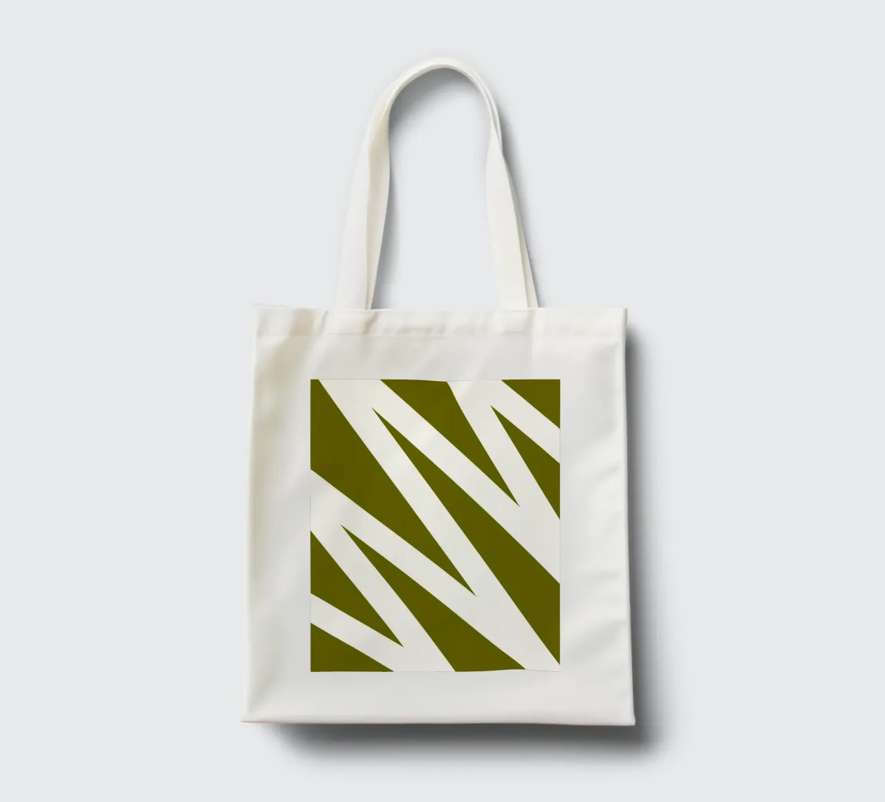 Linea a zig-zag borsa in juta da MODERN NUANCE