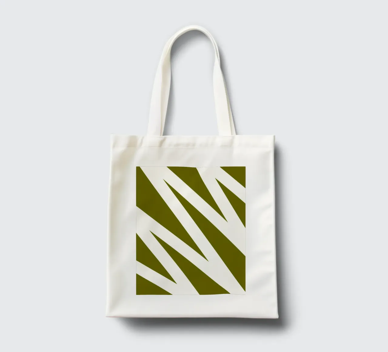 Linea a zig-zag borsa in juta da MODERN NUANCE