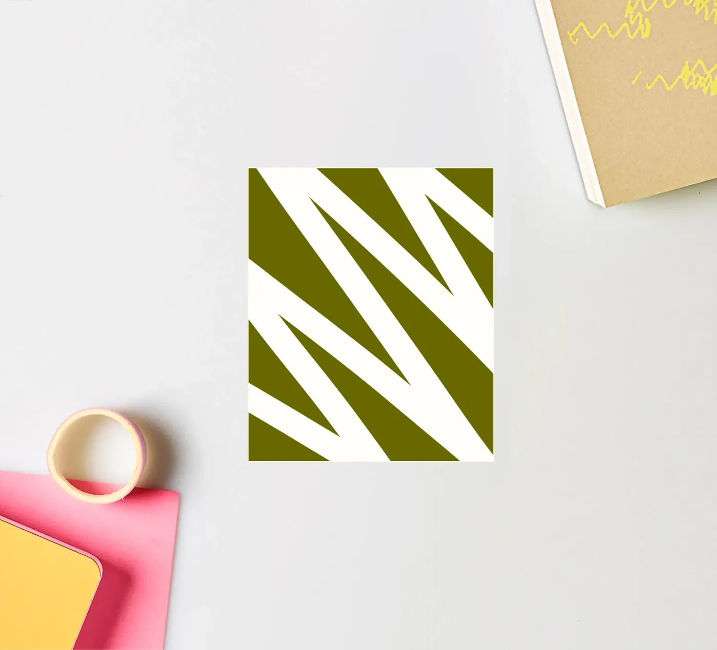 Zigzag Line sticker van MODERN NUANCE