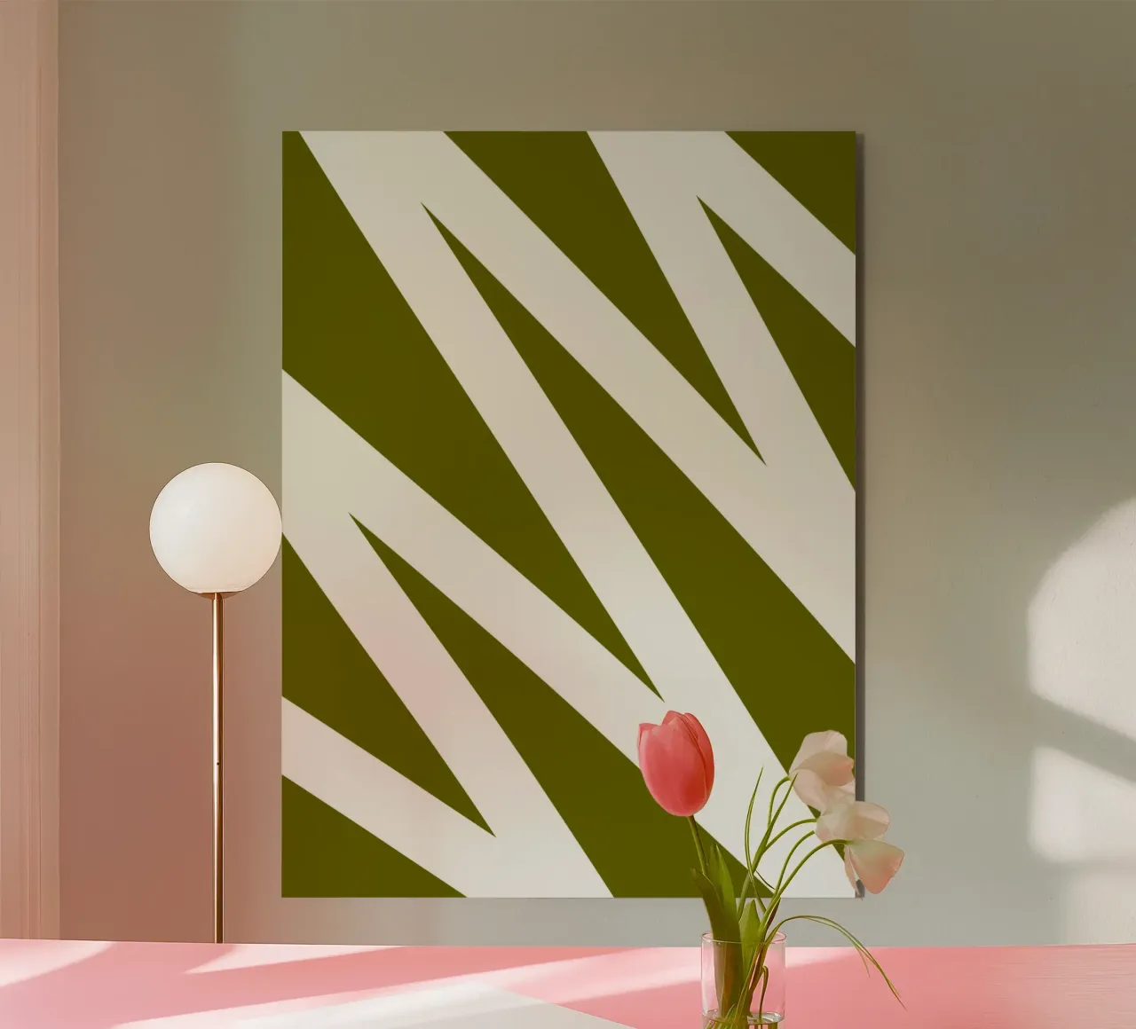 Linea a zig-zag alluminio dibond da MODERN NUANCE