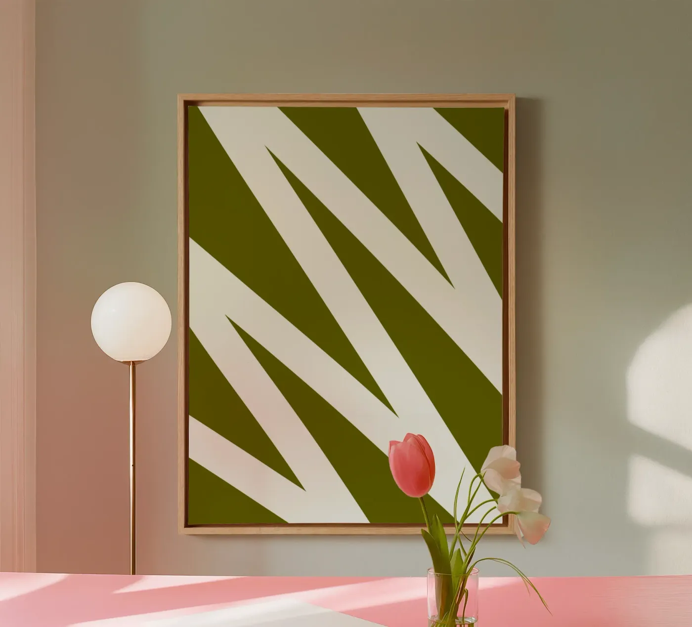 Zigzag Line canvas by MODERN NUANCE