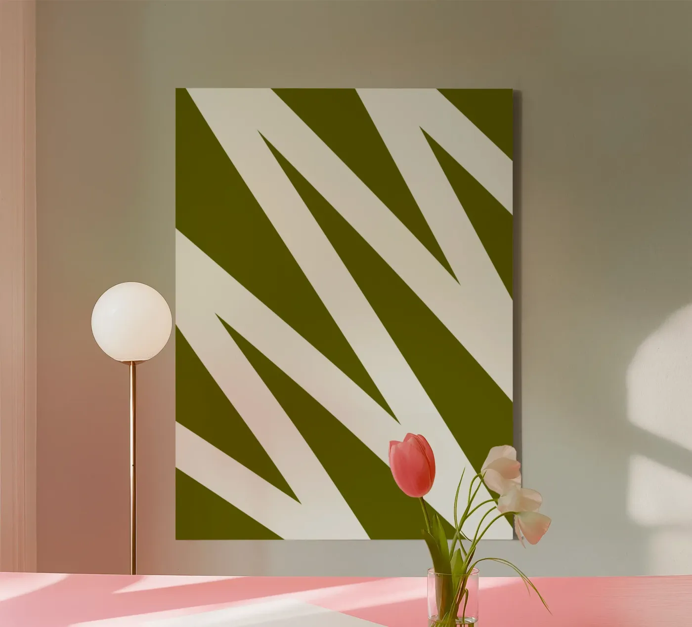 Zigzag Line canvas by MODERN NUANCE