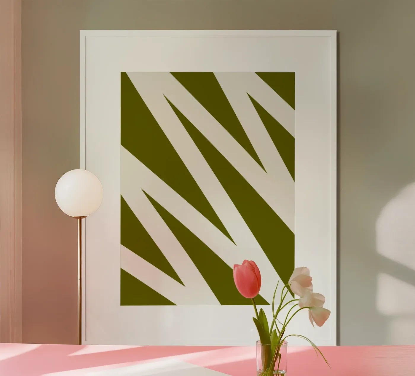 Linea a zig-zag poster da MODERN NUANCE