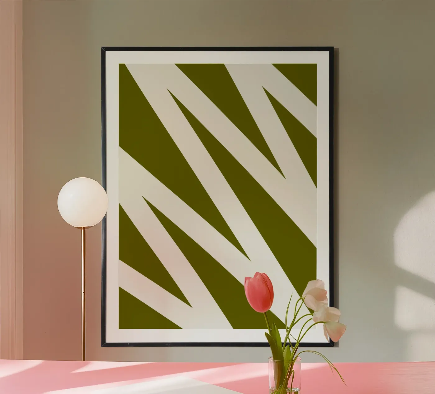 Linea a zig-zag poster da MODERN NUANCE