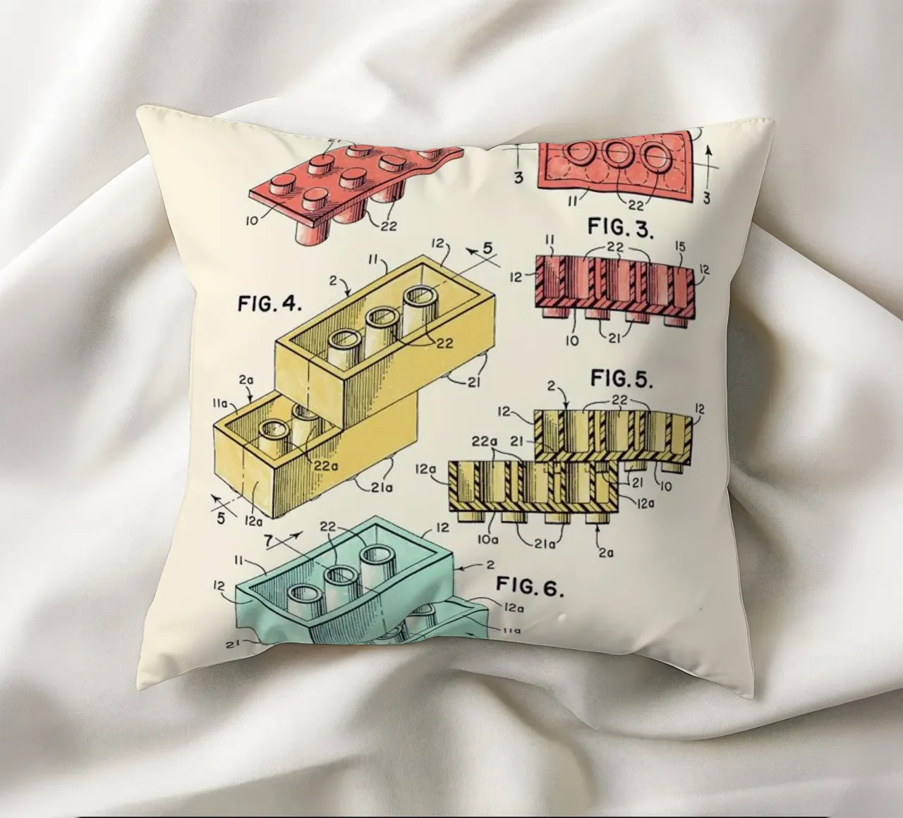 Lego PRINT Colors cuscino da Florent Bodart