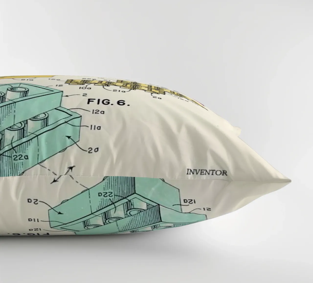 Lego PRINT Colors decorative cushion by Florent Bodart
