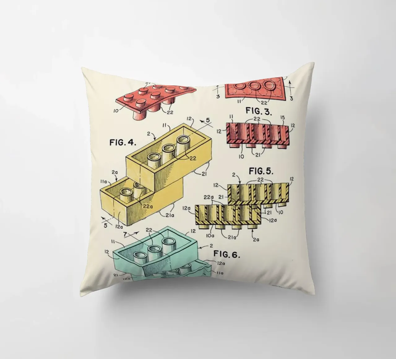 Lego PRINT Colors cuscino da Florent Bodart