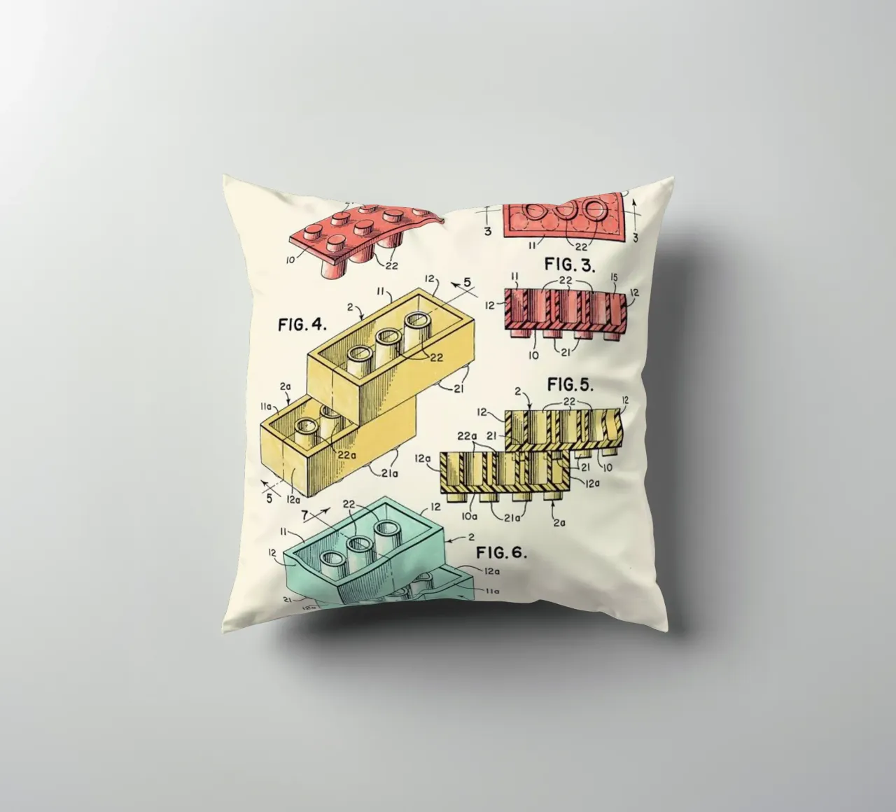 Lego PRINT Colors cuscino da Florent Bodart