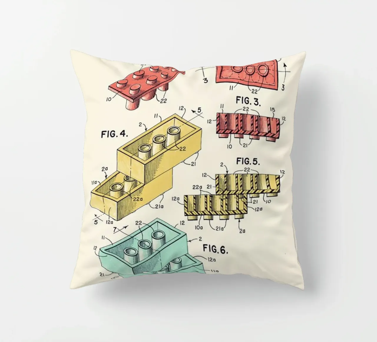 Lego PRINT Colors cuscino da Florent Bodart