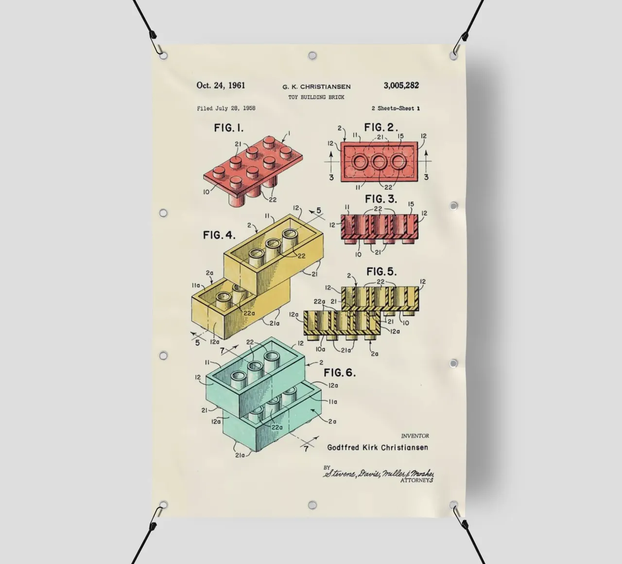 Lego PRINT Colors telo in pvc da Florent Bodart