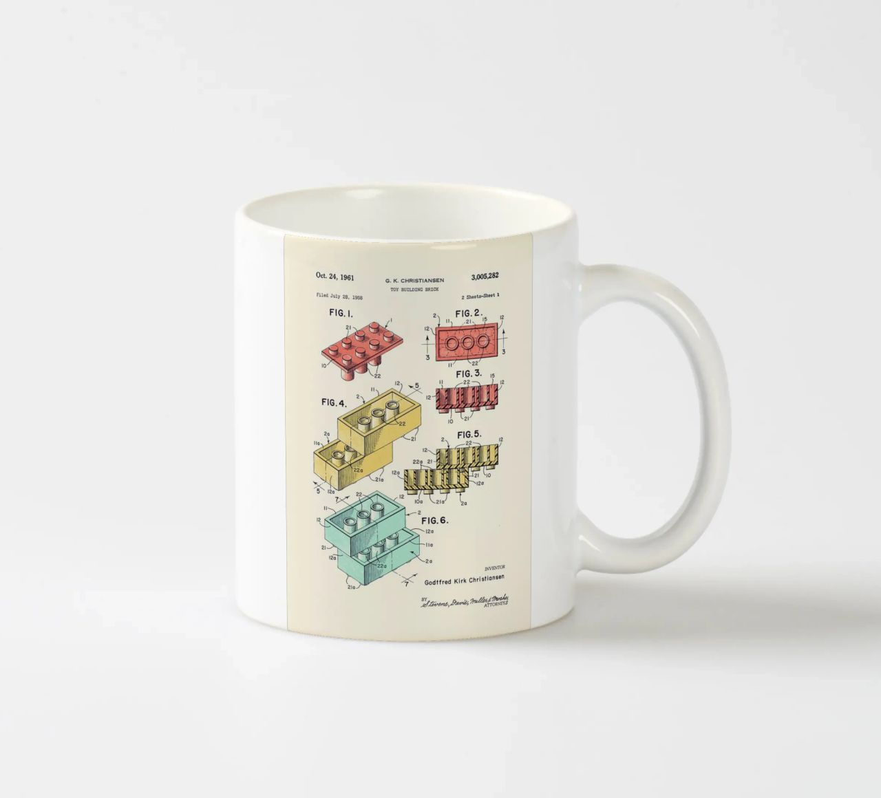 Lego PRINT Colors tazza in ceramica da Florent Bodart