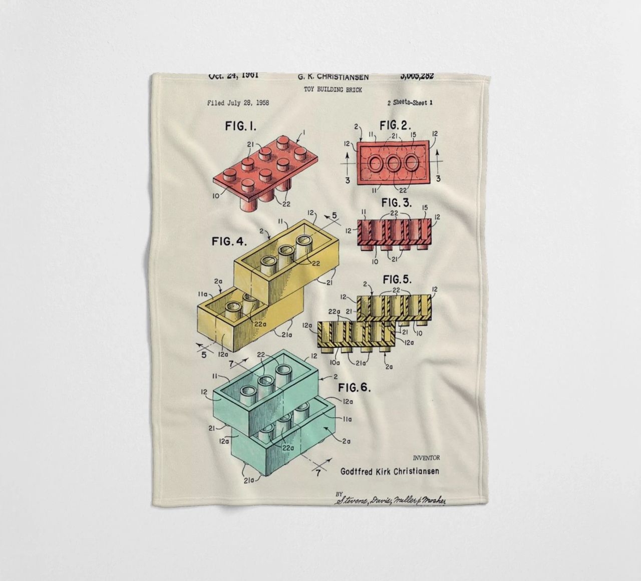 Lego PRINT Colors coperta in pile da Florent Bodart