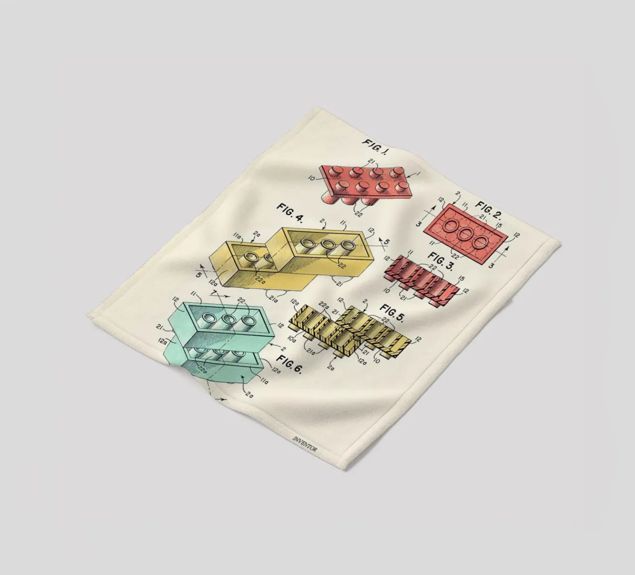 Lego PRINT Colors coperta in pile da Florent Bodart