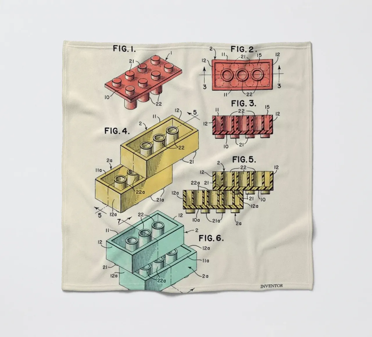 Lego PRINT Colors coperta in pile da Florent Bodart