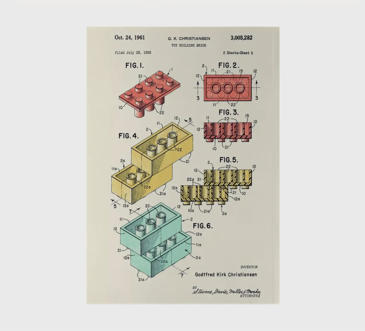 Lego PRINT Colors notitieboek van Florent Bodart